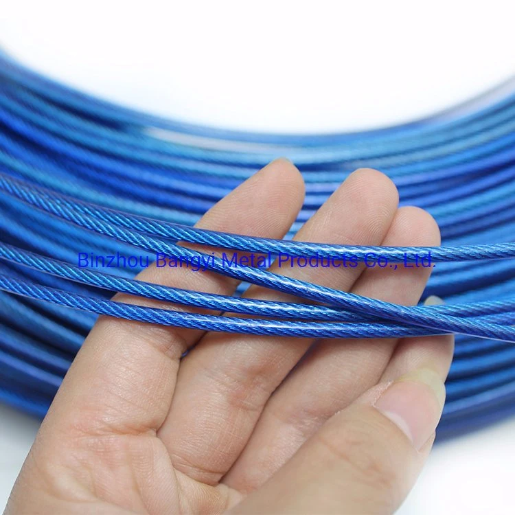 Gym Cable Steel Wire Rope PVC Coating 7X19