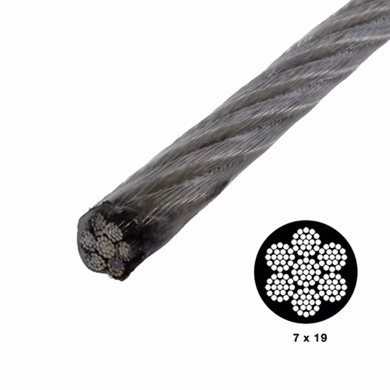 Cavo in acciaio inossidabile rivestito in vinile 7 * 19 (T304) - Cavo per aeromobili